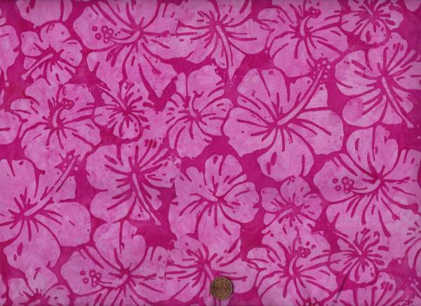 Batik Hibiscus pink