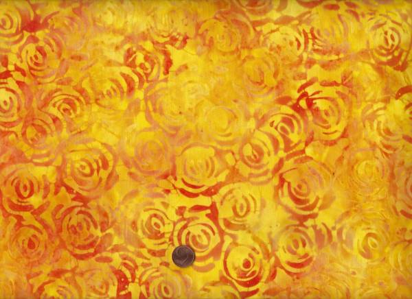 Batik Rose gelb- orange