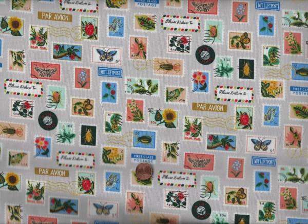 Rifle paper Curio - Botanical Postage Stamps - Khaki