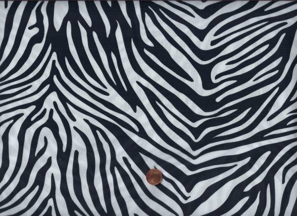 Wildtext Zebra weiß-schwarz