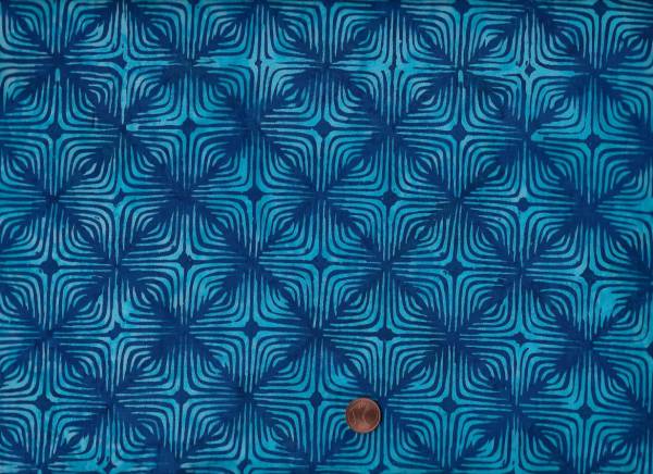 Bali Batik Quadrate blau-türkis