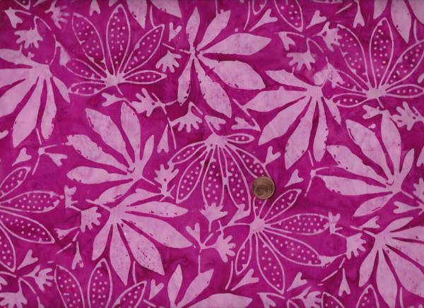 Batik Blätter pink