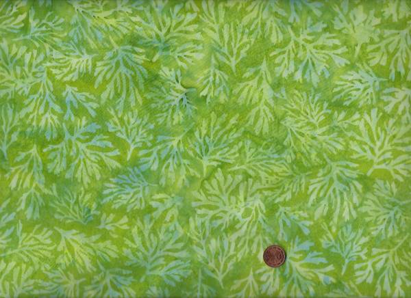 Batik Korallen grün