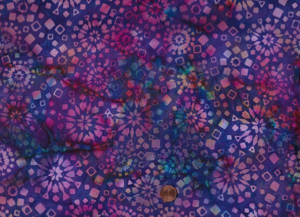 Batik Mandala lila-rosa