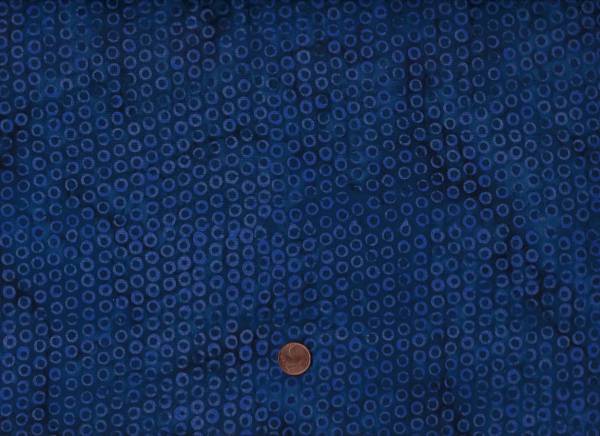 Batik Kreise blau