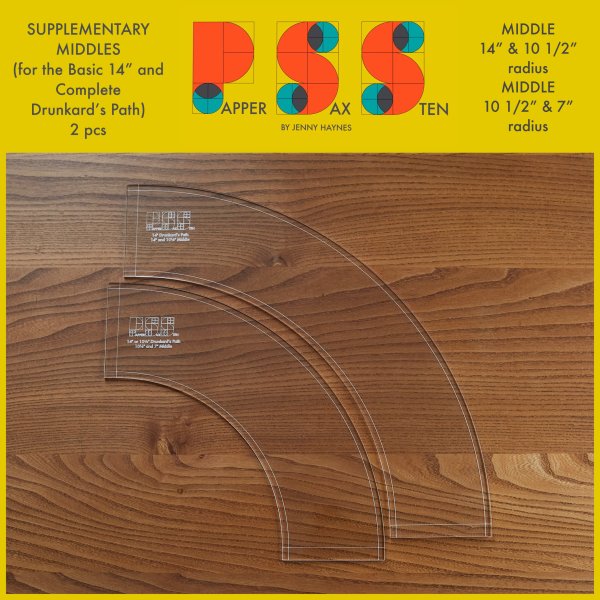 PSS Supplementary Middles for the Basic 14” a. Complete Drunkard’s Path Template
