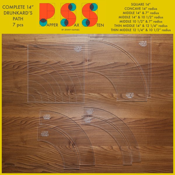 PSS Complete 14" Drunkard’s Path Template 7 St.