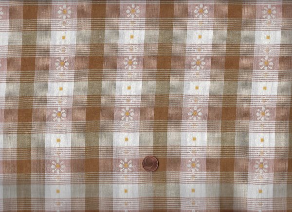 Golden Hour Daisy plaid Rose gold by Fableism