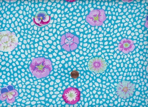Kaffe Fasset GP059 Guinea flower turquoise