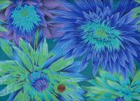 P. Jacobs PJ119  Tropical Water Lilies blue