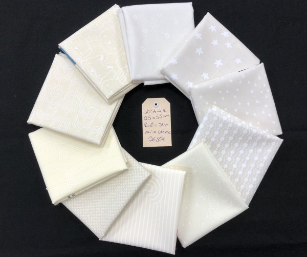 Stoffpäckchen Ruby Star mix creme F8