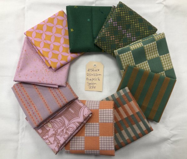 Stoffpäckchen Purple & Green F8