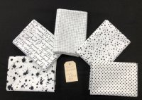 Stoffpäckchen White & black F4