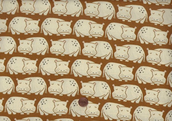 Loes van Oosten Rising sun Weary Hippo umber