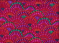 K. Fassett GP143 Paper Fans Red
