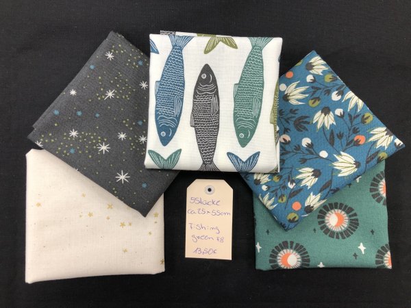 Stoffpäckchen Fishing green F8