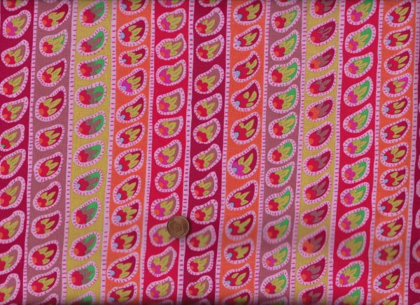 Kaffe: From the Archives GP032 Paisley Stripe Red