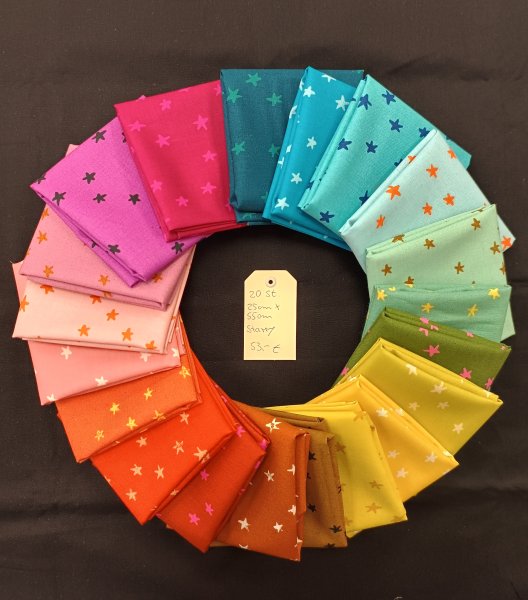 Stoffpäckchen Ruby Star Starry F8