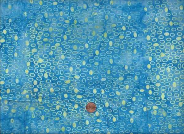 Batik Bubbles aqua 50cm