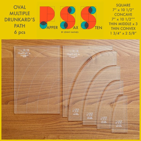 PSS Oval Multiple  Drunkard’s Path Template