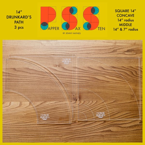 PSS Basic 14″ Drunkard’s Path Template